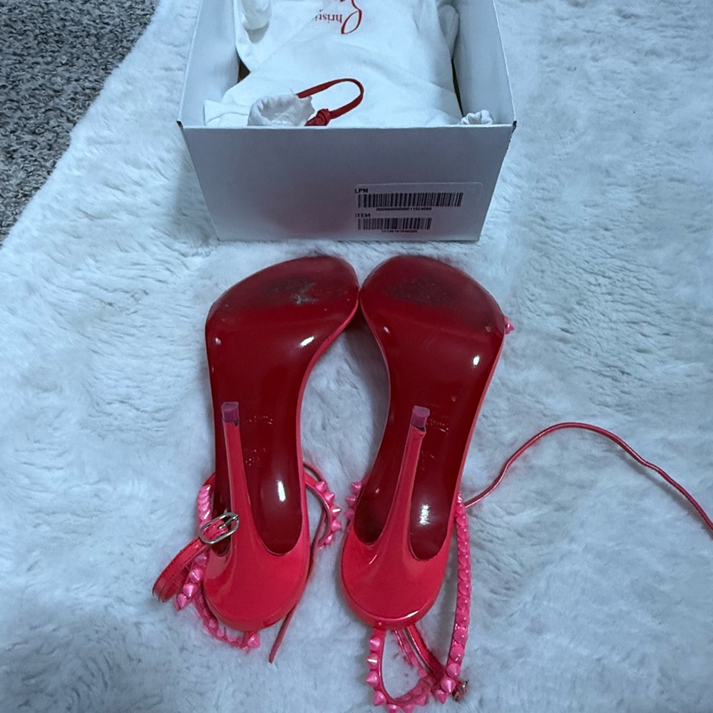Christian Louboutin Vibrant Pink Heels - Picture 6 of 7